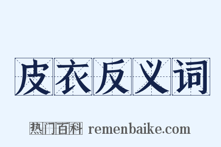 皮衣反义词是什么意思的图片